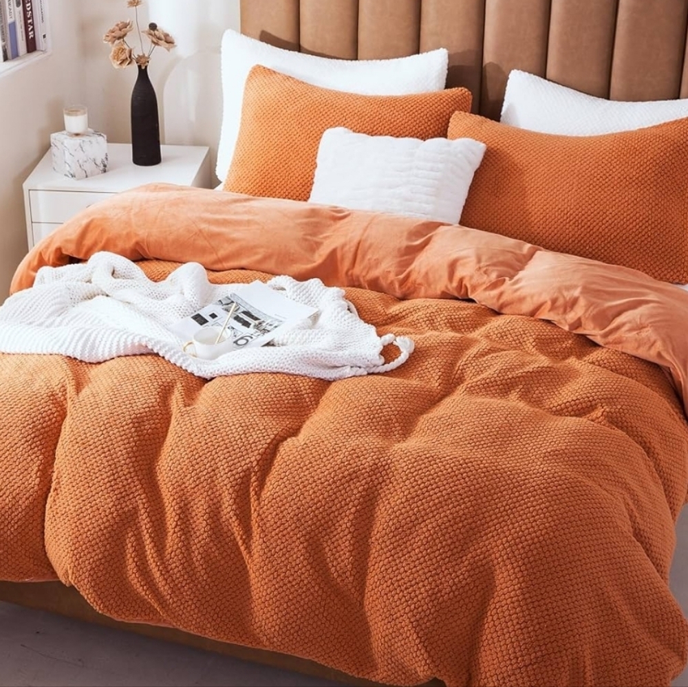 Orange Duvet Set - Queen